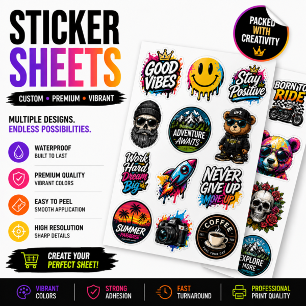 Sticker Sheets - GFX The Print Shop