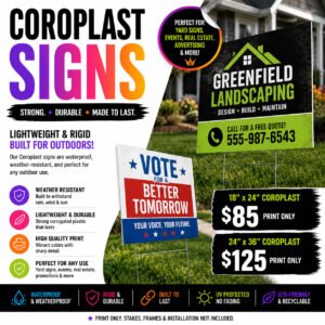 Coroplast Signs (Print Only)