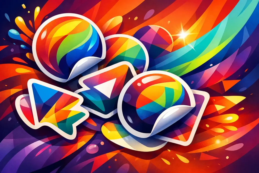 Custom Logo Stickers Printing That Gets Seen