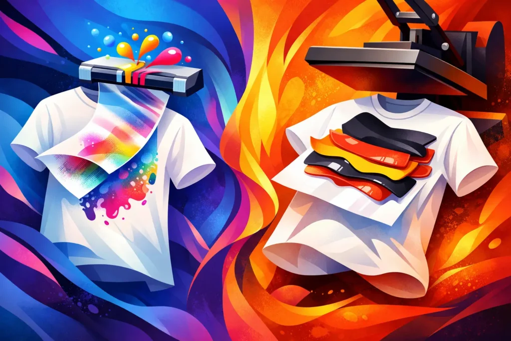 DTF Versus Plastisol Transfers for Custom Shirts